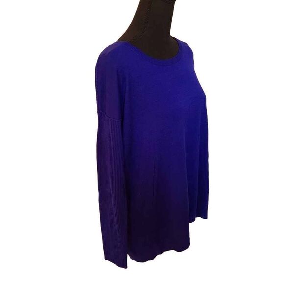 Cupio Womens Royal Blue Long Sleeve Pull Over Sweater Knitted Size Small - Picture 3 of 12